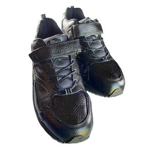 Classic Dr. Comfort Athletic Winner Mens 13M Black Leather Top Strap NIB Shoes